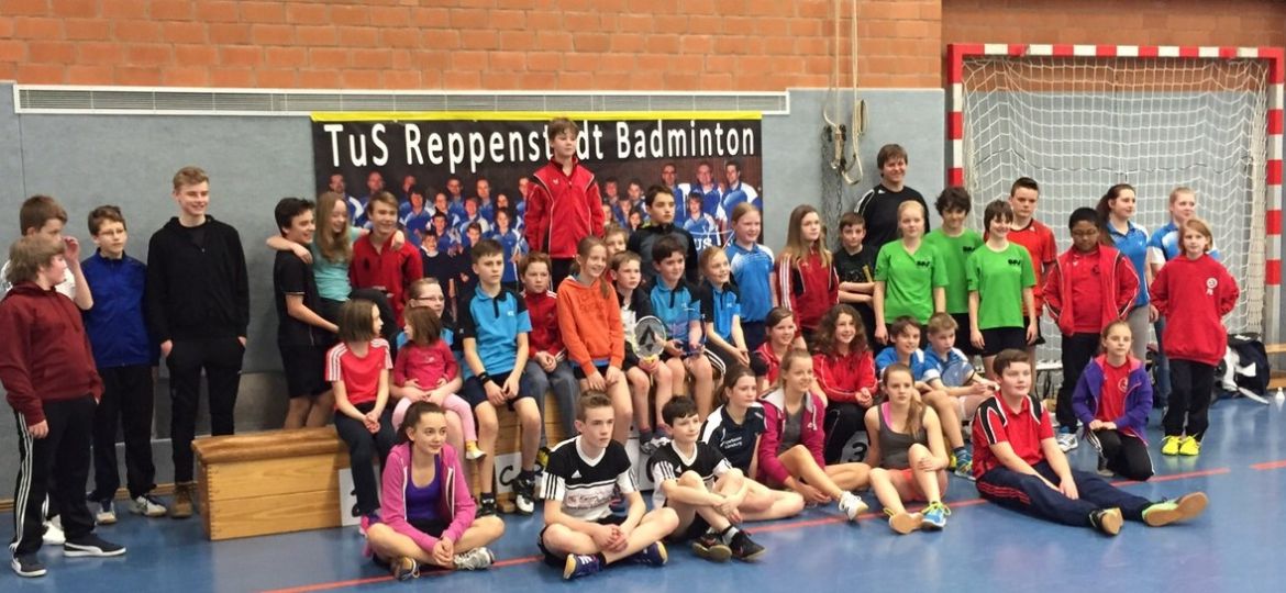 Die Starter im Doppel/Mixed U11-U15.